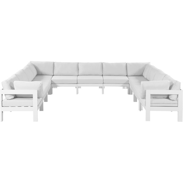 Ebern Designs Layelle 150'' Wide Outdoor UShaped Patio Sectional with